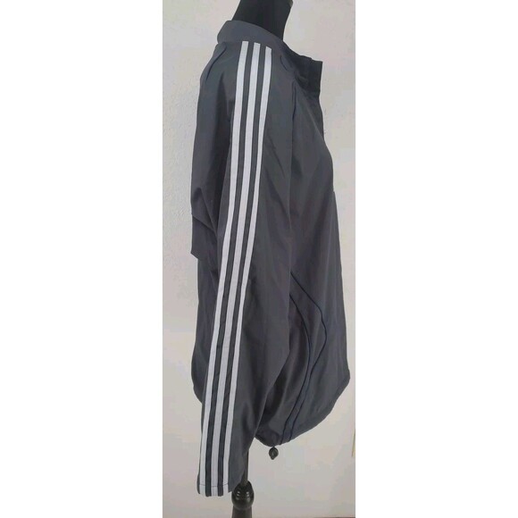 Adidas Reversible 1/4 Zip Long Sleeve Jacket Gray Blue Size Small - Picture 4 of 7